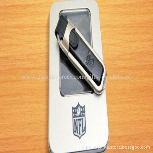 1-64GB Promotional Leather USB Flash Drives
